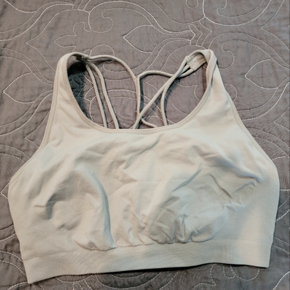 Fabletics gray sports bra size medium